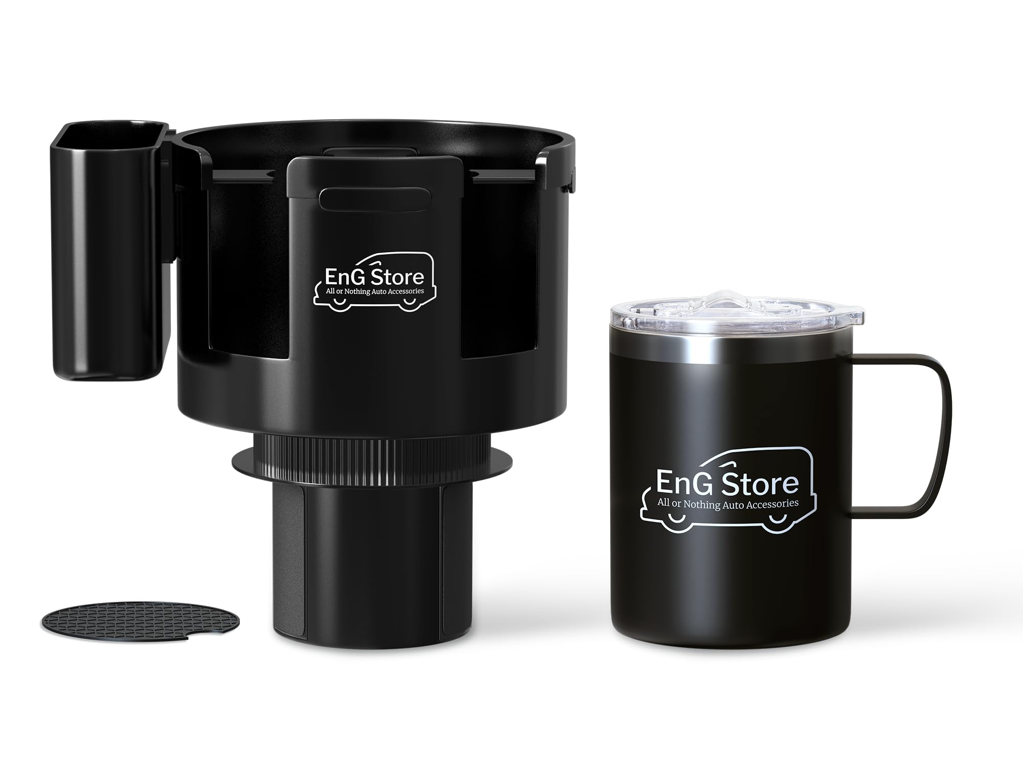 EnG Store Car Cup Holder - Anti-Spill Adjustable Drink Holder for Vehicles - Securely Fits Cups, Mugs, and Bottles - Convenient Travel Car Accessory for a Mess-Free Ride