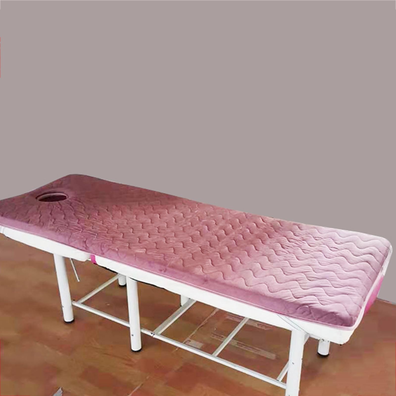 Cómodo Colchoneta para Camilla de Pestanas, Suave Colchón para Camilla de Masaje con Agujero, Plegable Colchón de Cama de SPA para Camilla de SPA, Salón de Belleza,B,80x190cm/31x75in