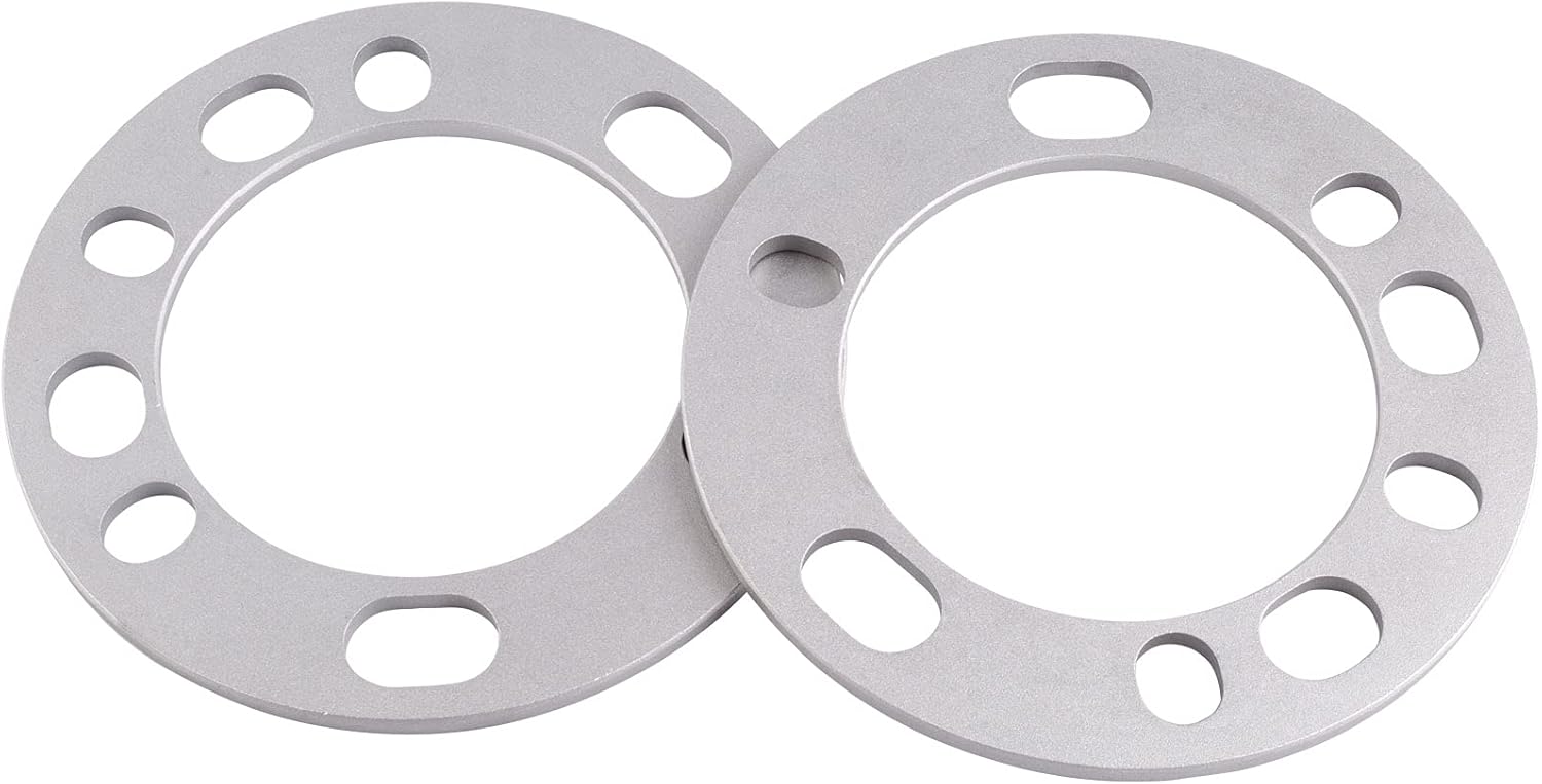 DCVAMOUS 4PC 5x5.5 6x5.5 5x139.7 6x139.7 Universal Wheel Spacers 1/4" (6mm) Compatible with Toyota-Chevy 6 Lug & Dodge-Ford 5 Lug Rims for 75-96 F150 | 94-22 RAM1500 | 98-22 Silverado Sierra 1500