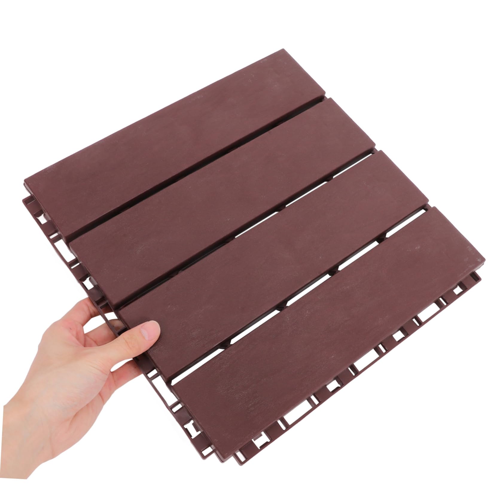 Baldosas de Terraza Entrelazadas para Exteriores, 6 Piezas