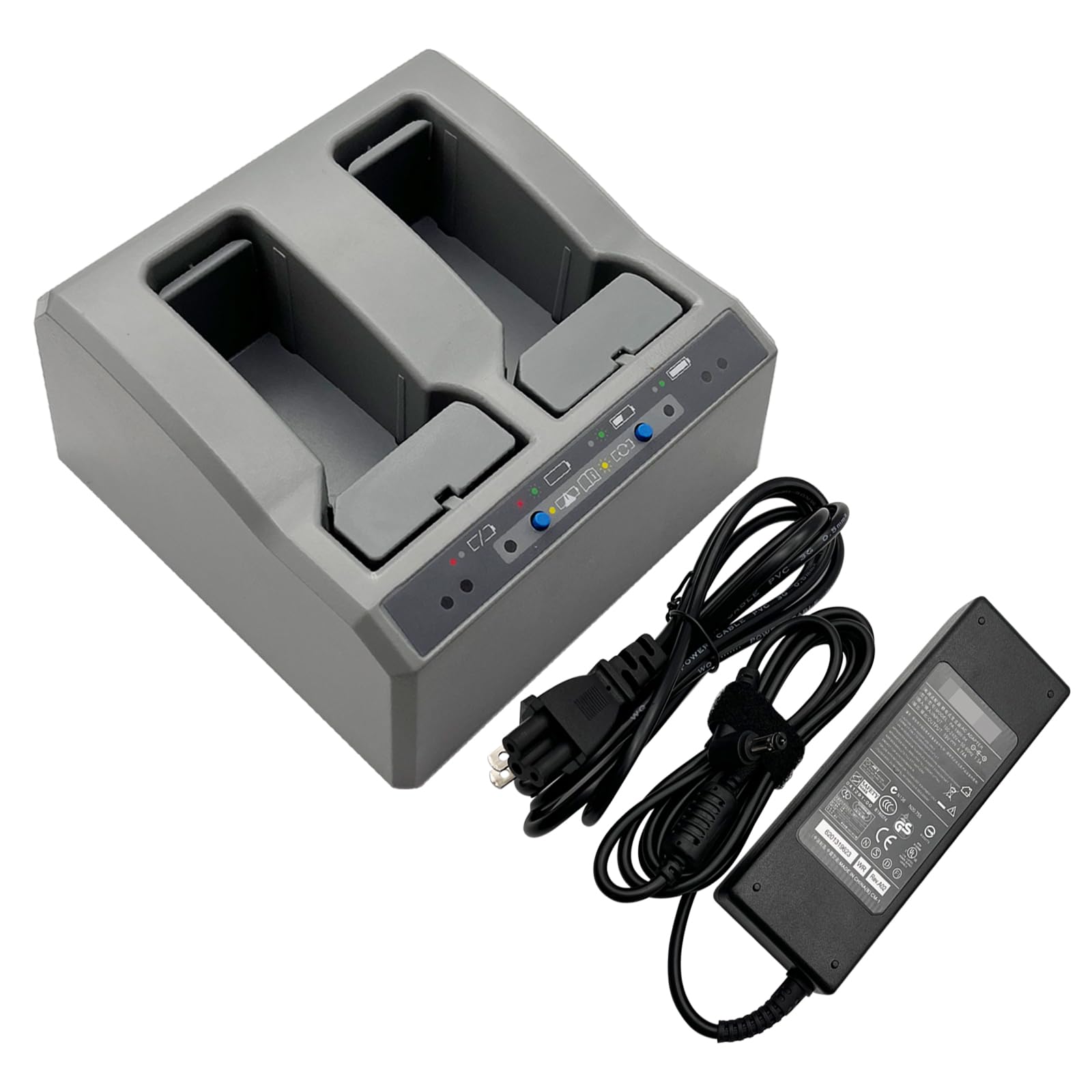 JIEYUEXIN Dual Charger for Trimble Total Station Battery, Dual Battery Charger for Trimble S8 S6 R6 R7 R8 R10 GNSS GPS RTK Battery
