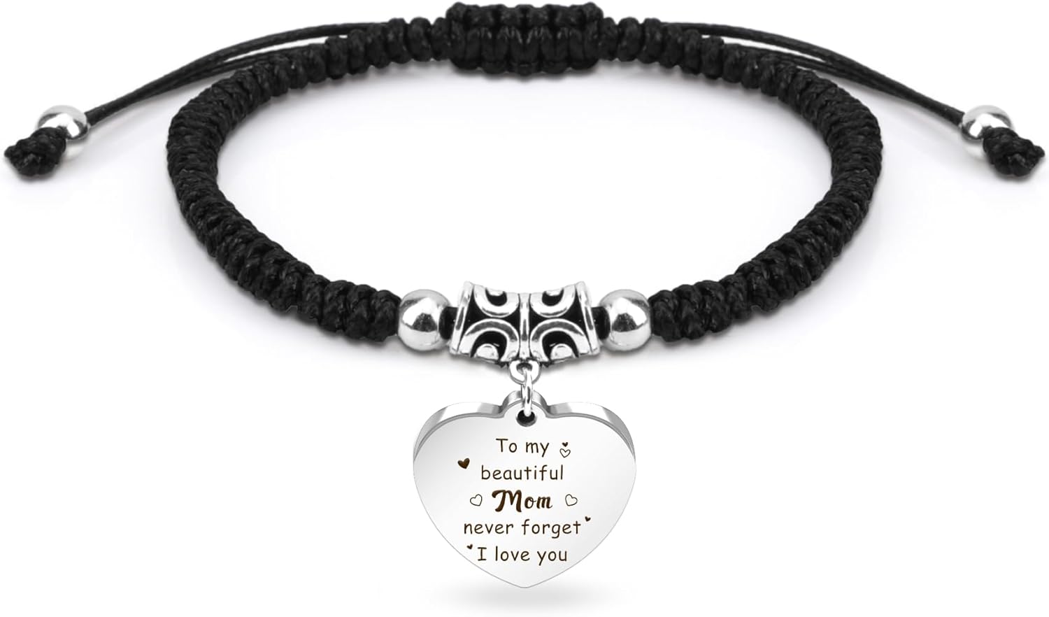 Mothers Day Gifts for Mom,Personalized Mother's Day Gifts Unique Mom Gift 40th 50th 60th 70th Birthday from Daughter from Son Easter Valentines Day Christmas Xmas Young Moms Gift Braided Bracelet