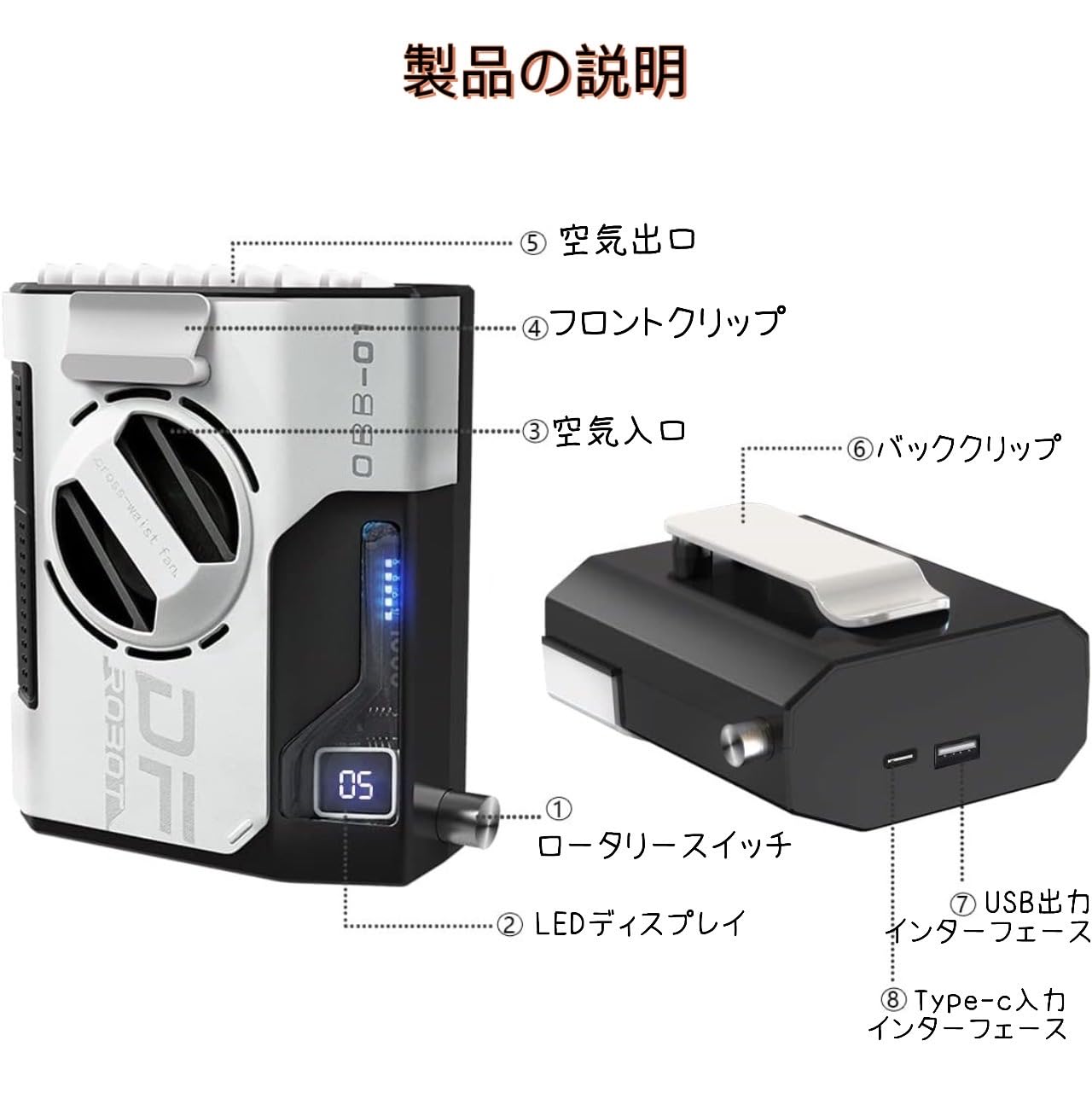 Amazon | 携帯扇風機 新しい 腰掛け扇風機 夏新登場・4WAY