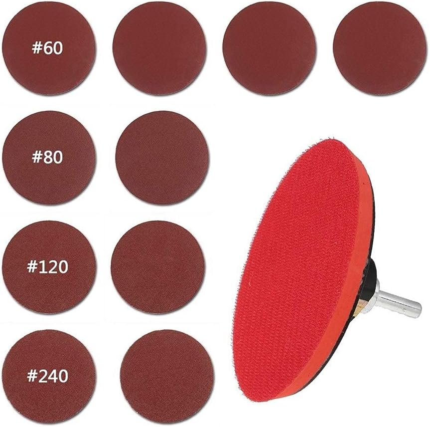 研磨 超美品再入荷品質至上 サンディングサンドペーパー10個研磨ディスクカッティング丸鋸刃グラインドホイール 底付き ネジ研磨サンディングディスクツールカッティングウッドメタル