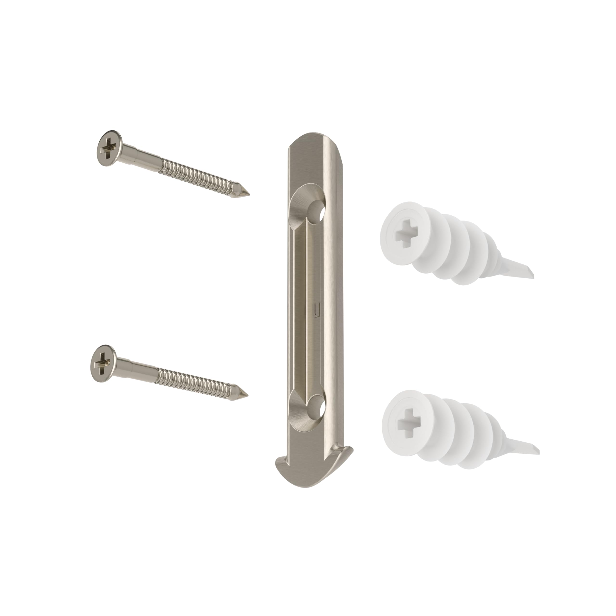 Umbra Loop Tringle à rideau réglable de 2,5 cm, 107 à 305 cm, Effet nickel