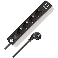 Brennenstuhl Ecolor Ciabatta elettrica a 4 prese con presa di ricarica USB (presa)