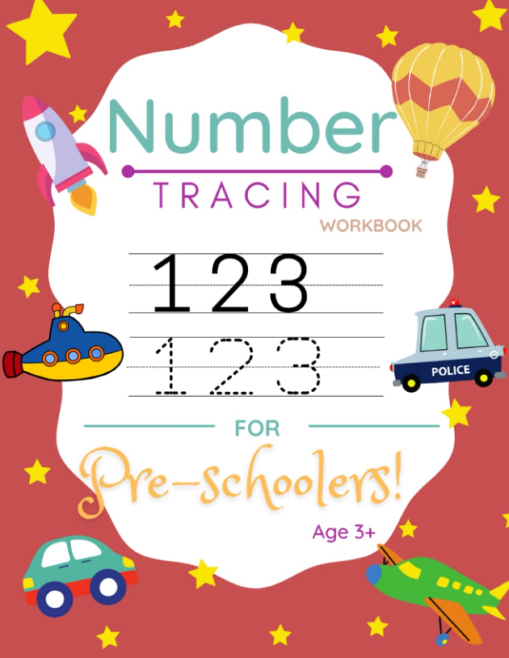 Number Tracing Workbook For Preschoolers and Children 3+: Children's Learning Book For Ages 3 to 5 Math Activity Fun