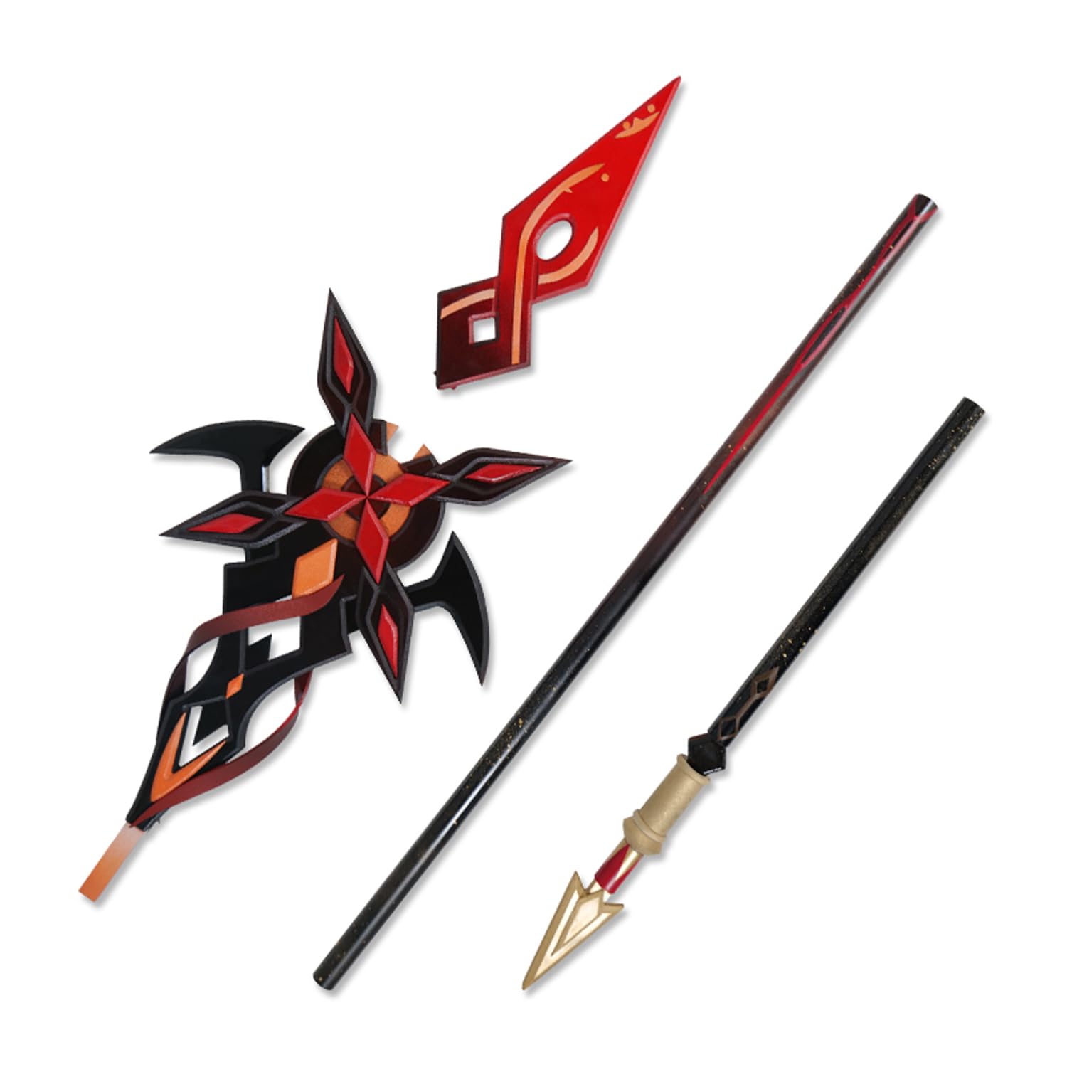 Amazon.co.jp: アルレッキーノ 召使 モチーフ武器 鎌 槍 長矛 赤月の
