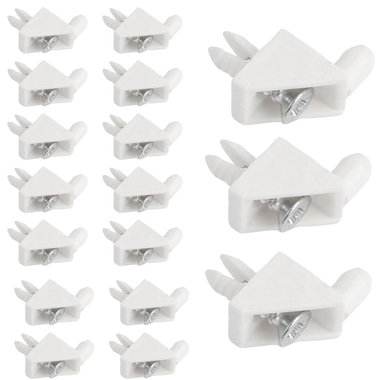 Gqunit White 30Pcs Screws Shelf Support Pins Compatible With Ikea Part