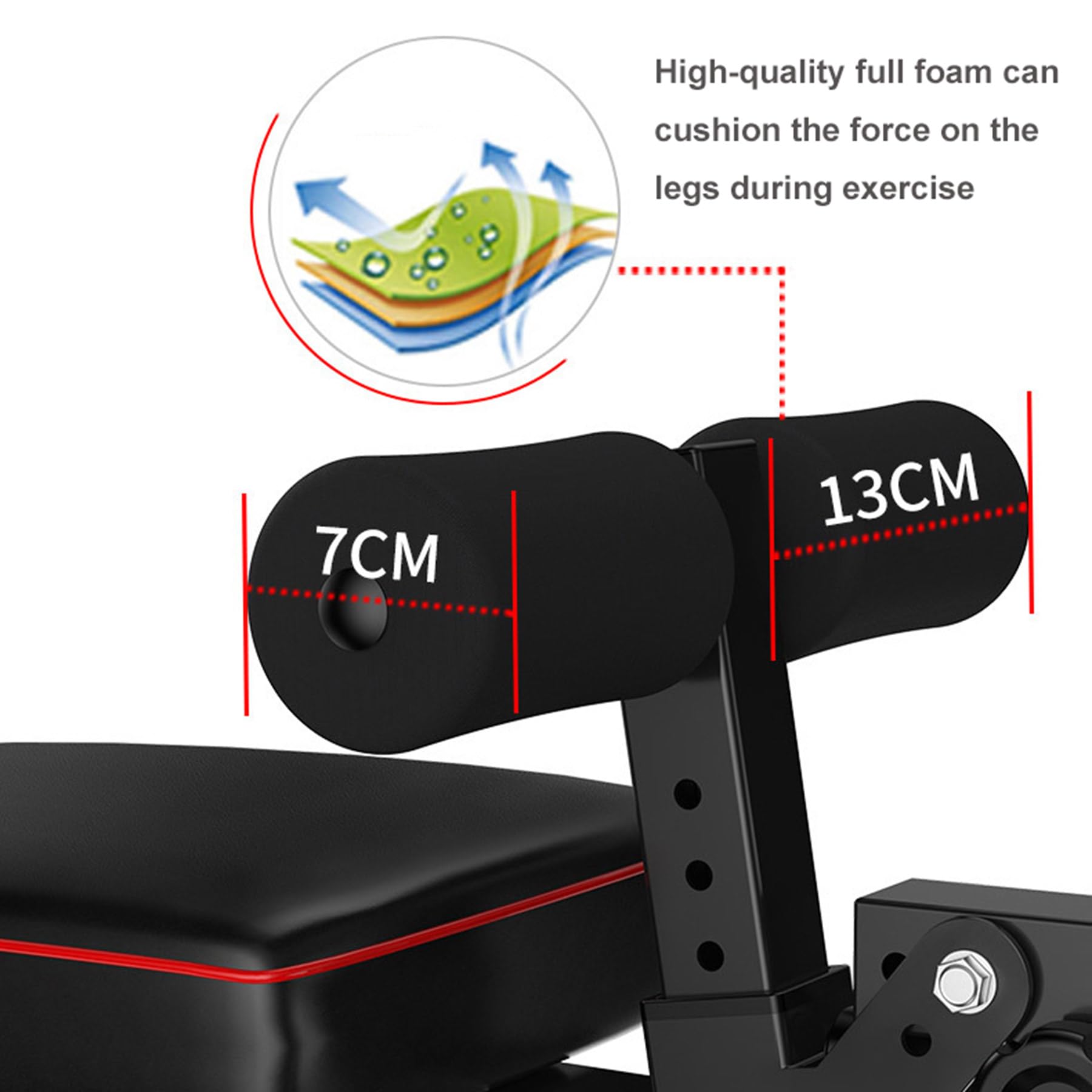 Banco Reclinable Gimnasio, Banco Musculación Multifuncional - Extensión Y Flexión De Piernas, Capacidad De Peso De 440 LB, Máquina para Perder Peso De Cuerpo Completo