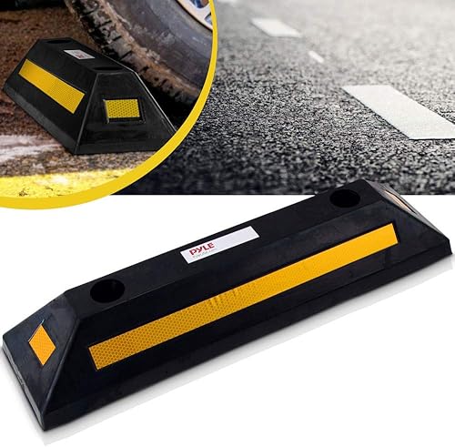 Miniatura 5 de Pyle Pyle PCRSTP11 - Tapón de suelo para estacionamiento, 1 unidad de goma resistente, para automóvil, camionetas, camiones, guía de neumáticos,