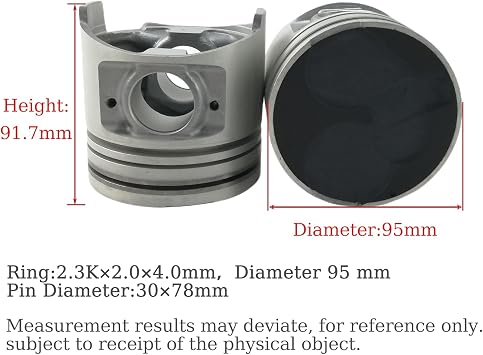 4PCS 4M40 Piston + Piston Rings For Mitsubishi 4M40 4M40T 4M40TD Engine Pajero FB501 FD511 L200 Repair PAJERO TRITON MK NM For CAT 305.5 306 307B 307C 307D 308C 308D STD 4M40 Piston ME201780