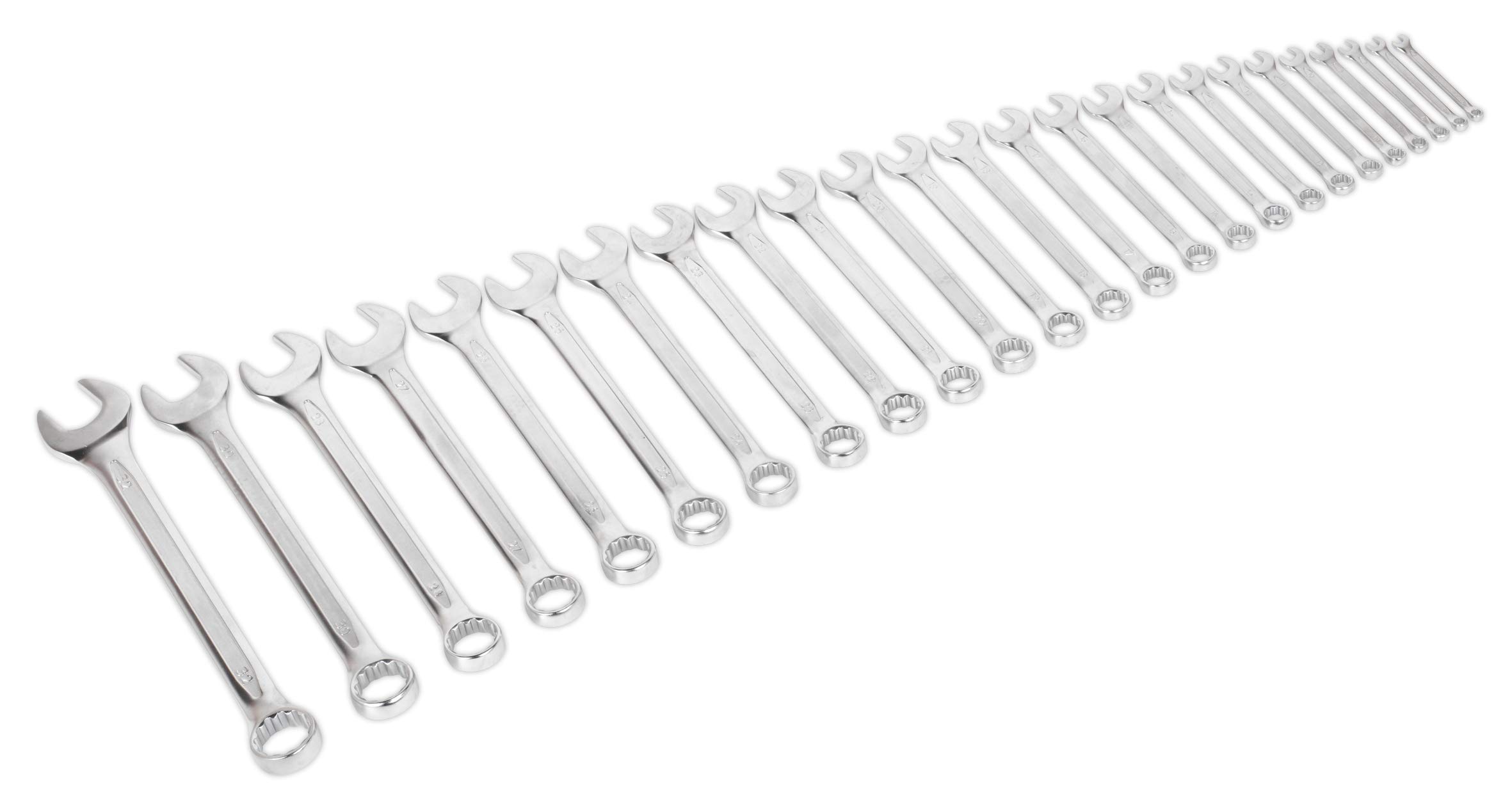 Sealey AK63253 Combination Spanner Set 25Pc Metric