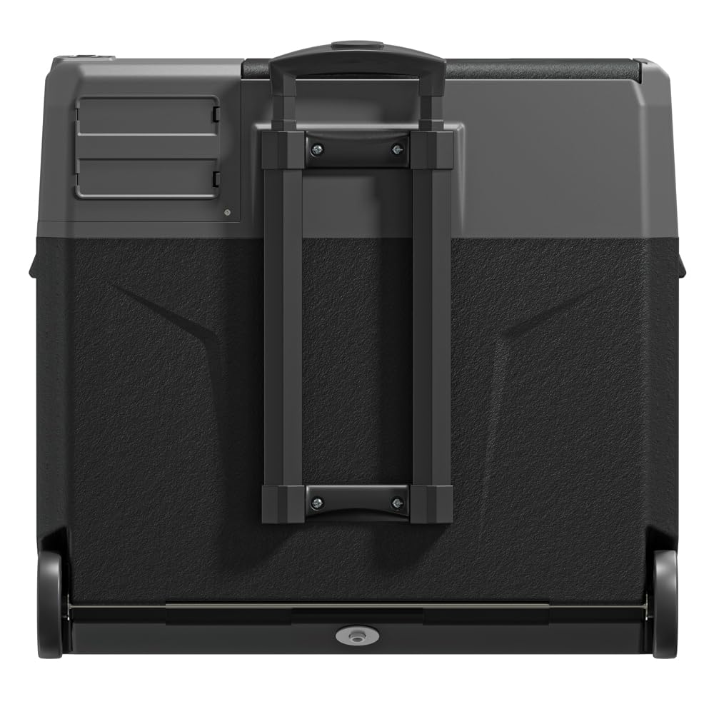 Yolco BCX50 Carbon Electric Compressor Cool Box, sterowanie aplikacjami przez Bluetooth, 12/24 V i 230 V do samochodów, ciężarówek, łodzi, lodówki kempingowej