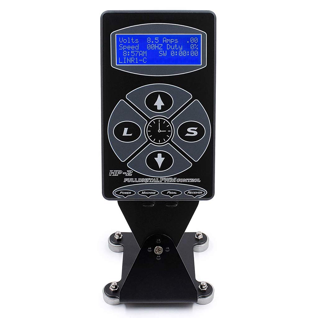 BestParts HURRICANE HP-2 Dual Intelligent Digital LCD Rotary Tattoo Power Supply Kit with Cord Fits for All Tattoo Machine Supplies