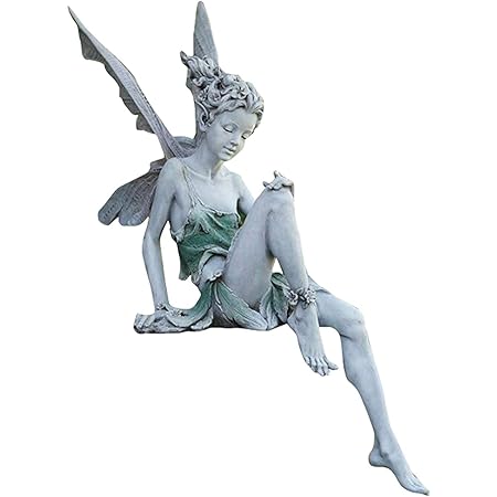 Laoonl Sculpture De Fee Figurines Elfe Tudor Et Turek Assis Decoration De Jardin Mysterieuse En Resine Pour Amenagement Paysager Decoration De Cour Amazon Fr Cuisine Maison