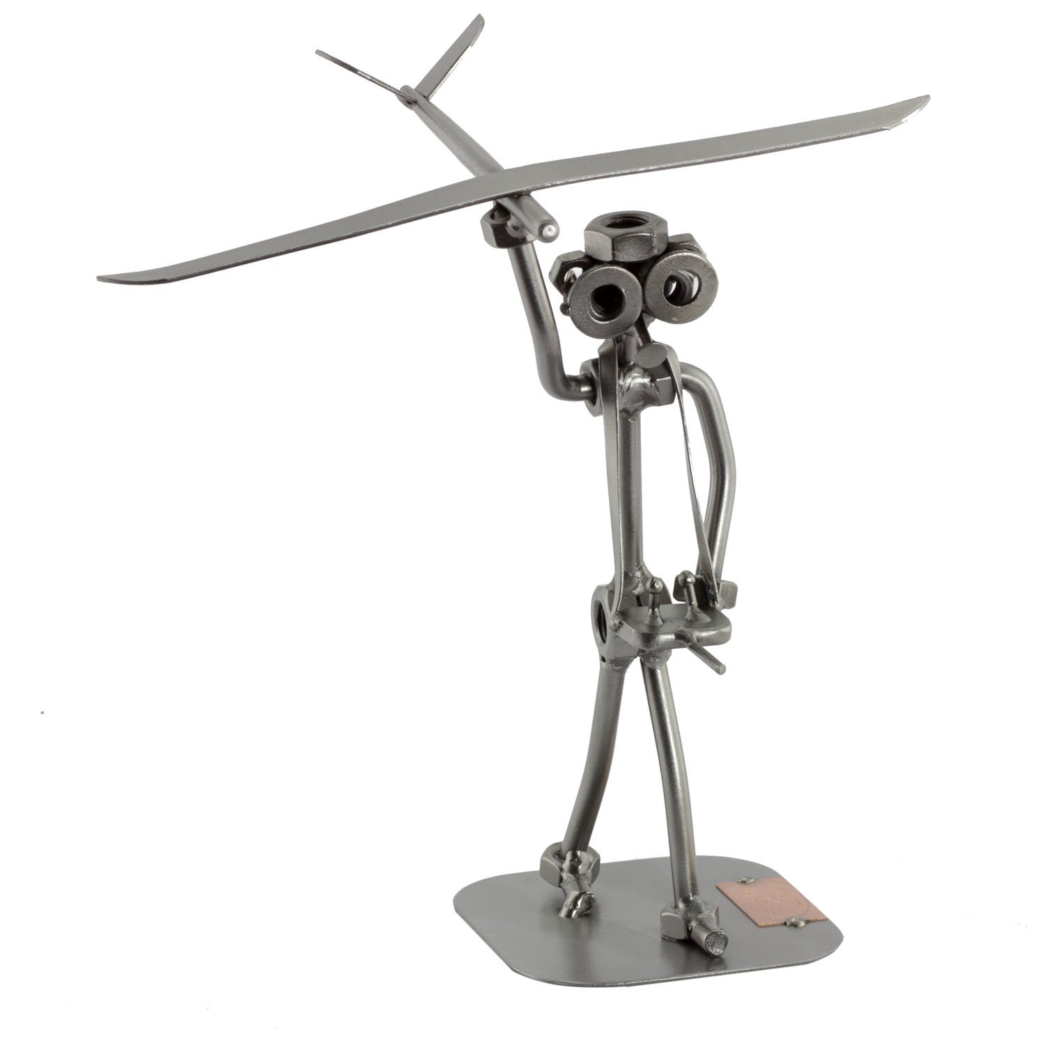 Steelman24 Omini Di Viti Aereo Mini Spitfire – Modellino In Metallo Fatto A Mano, Soprammobile Originale, Regalo Unico Per Appassionati Di Aviazione - 2