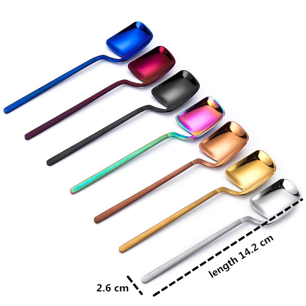 Dinner Spoon Set of 2 Crooked neck Shape Teaspoons 5.6