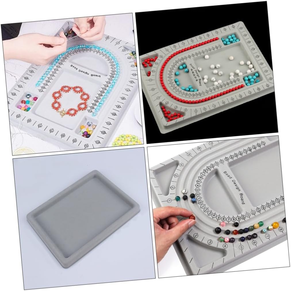 2pcs Jewelry Making Storage Box Bead Design Boards Beading Jewelry Tray for Diy Craft