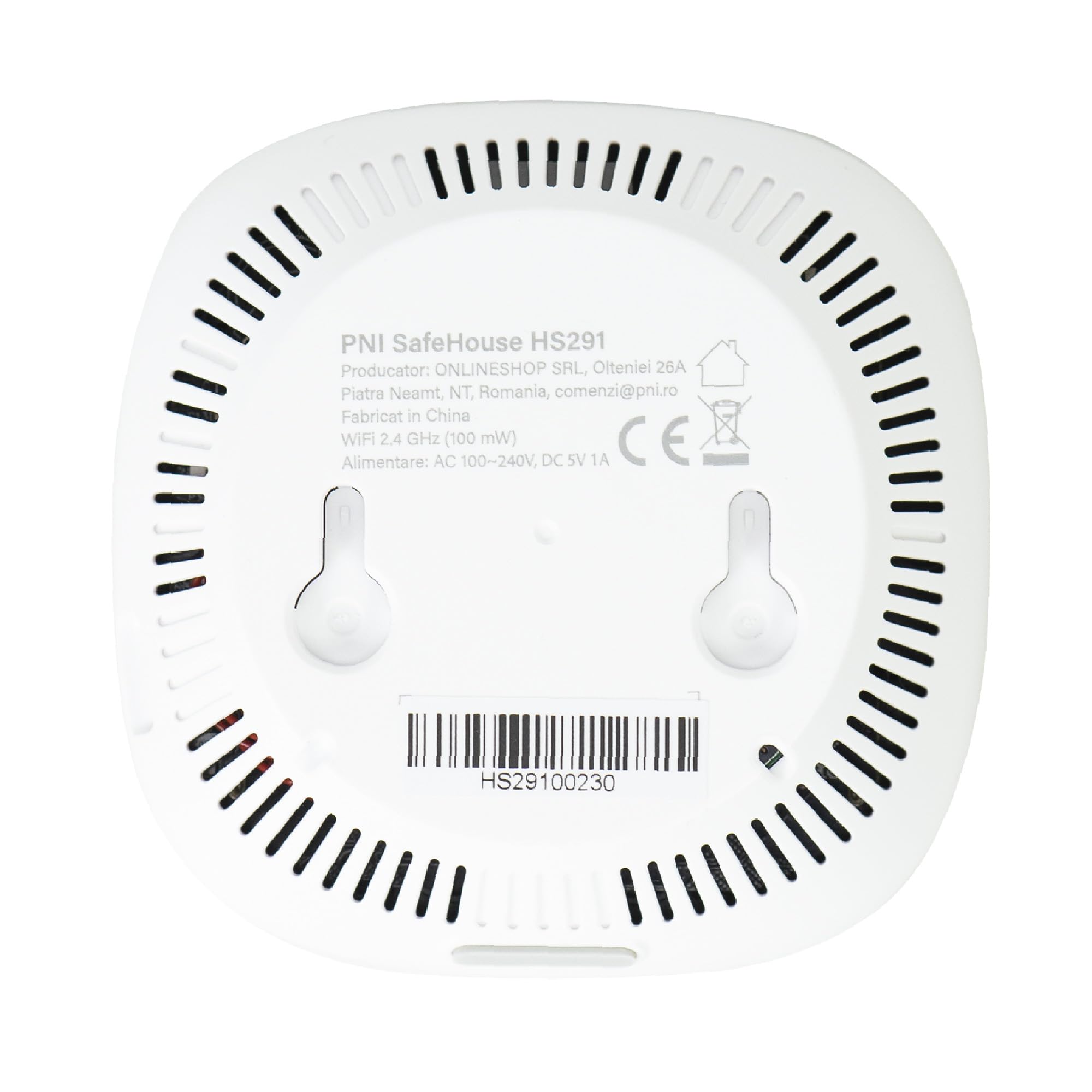 PNI SafeHouse HS291 CO2-Sensor mit WLAN, Tuya Smart App, Temperatur, Luftfeuchtigkeit, Alarm