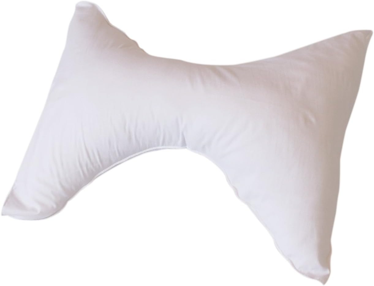 Bicor Butterfly Shaped Pillow for Head and Neck Support Eases Muscle and Nerve Tension for Side Sleepers
