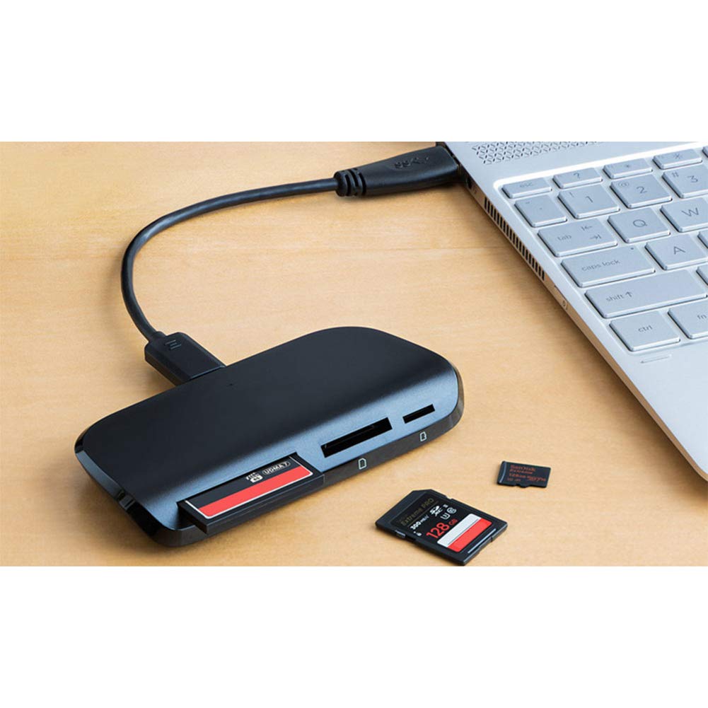 Yanghao 3.0 Multi-Card Reader para SD SDHC SDXC microSDHC microSDXC Tarjeta CF UDMA7 para Windows/Apple Computer Memory Card multifunción USB Lector