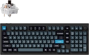 Q5 Pro Wireless QMK/VIA Mechanical Keyboard, 96% Layout Programmable Knob Full Aluminum Double-Gasket Design, Hot-swappable K Pro Brown Switch for Mac Windows Linux - Black