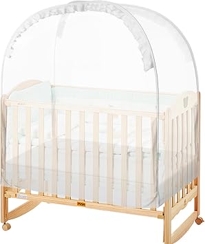 Crib Extender Escape Proof, Crib Tent, Prevent Baby Climbing and Exit, Toddler Bed Canopy Mesh Protection for Kids, Perfect for Home and Travel Use