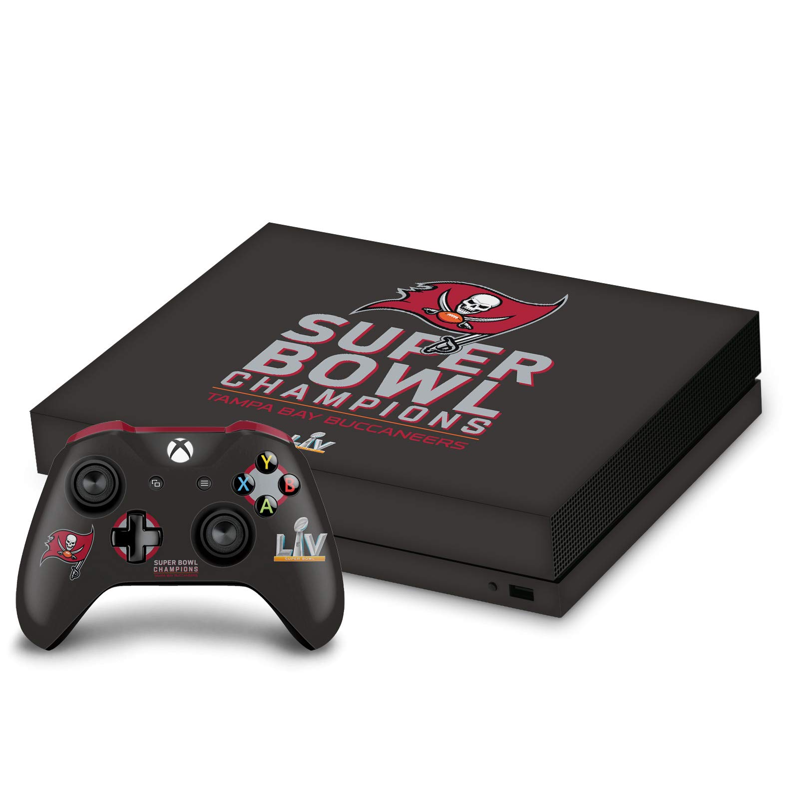 Skin Xbox One X Autocollant NFL Buccaneers Salon Gaming Soirée Match 2021 - 7