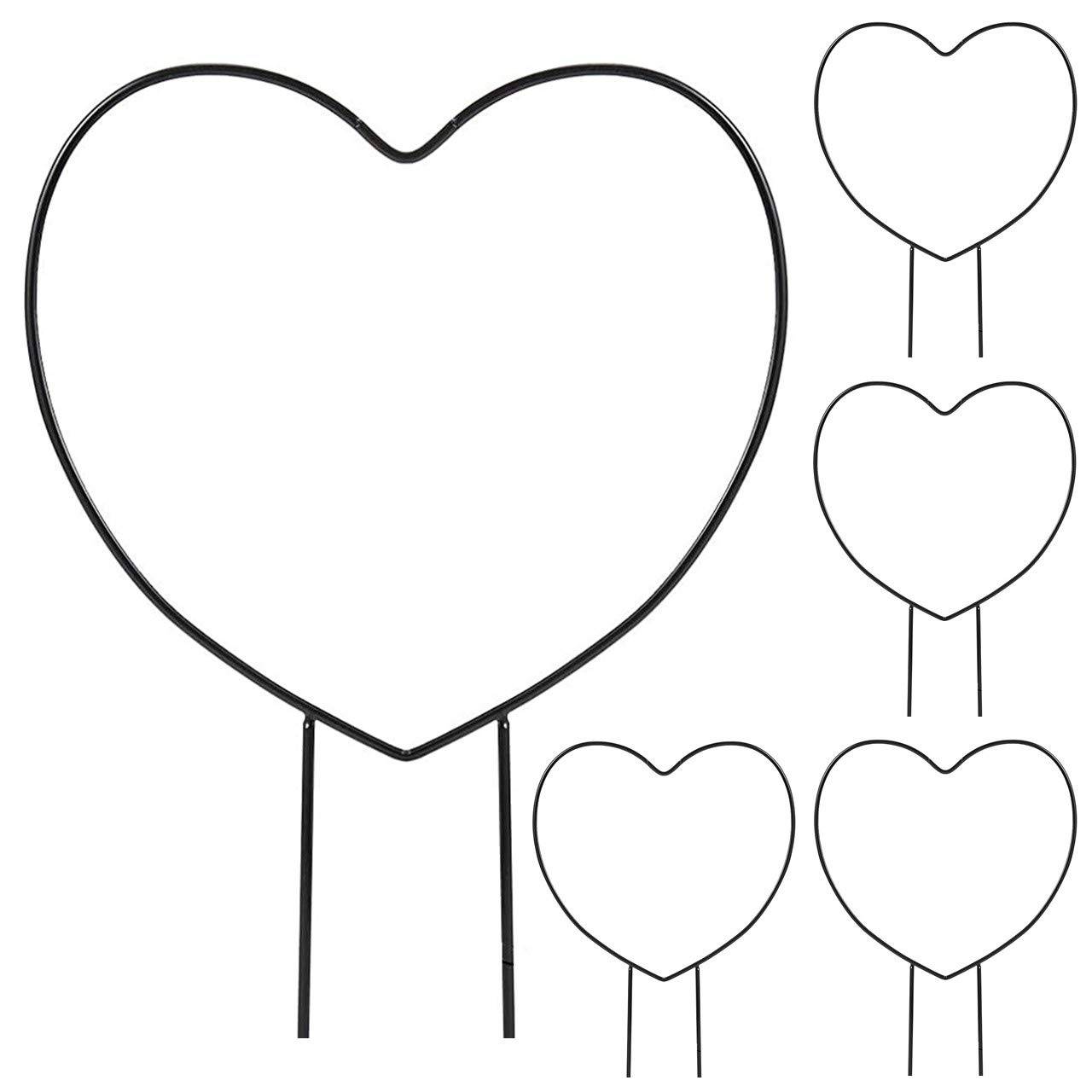See full amazon price history chart for ecofynd 5 Pack Black Iron Garden Trellis for Climbing Plants | Decorative Potted Plants Climbing | Holder Rack for Garden Stem Stalks Vines (Heart) ecofynd 5 Pack Black Iron Garden Trellis for Climbing Plants | Decorative Potted Plants Climbing | Holder Rack for Garden Stem Stalks Vines (Heart) (B08T5PBKQG) Amazon Price History, Amazon Price Tracker