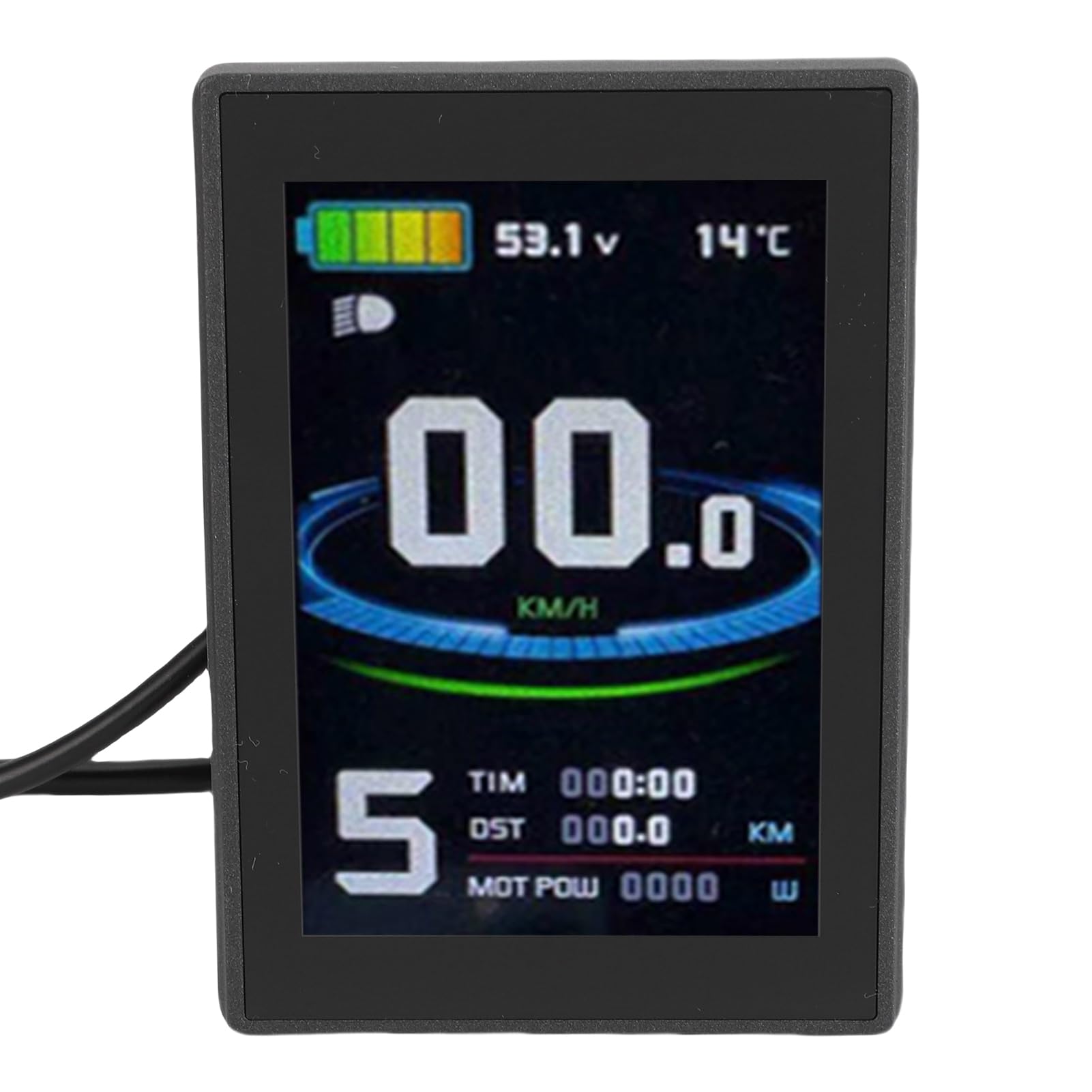 Naroote Uniwersalny Miernik do Hulajnogi Elektrycznej, Wyświetlacz LCD do Hulajnogi, Panel Sterowania ze Złączem SM i USB, Idealny Modyfikacji Rowerów Górskich