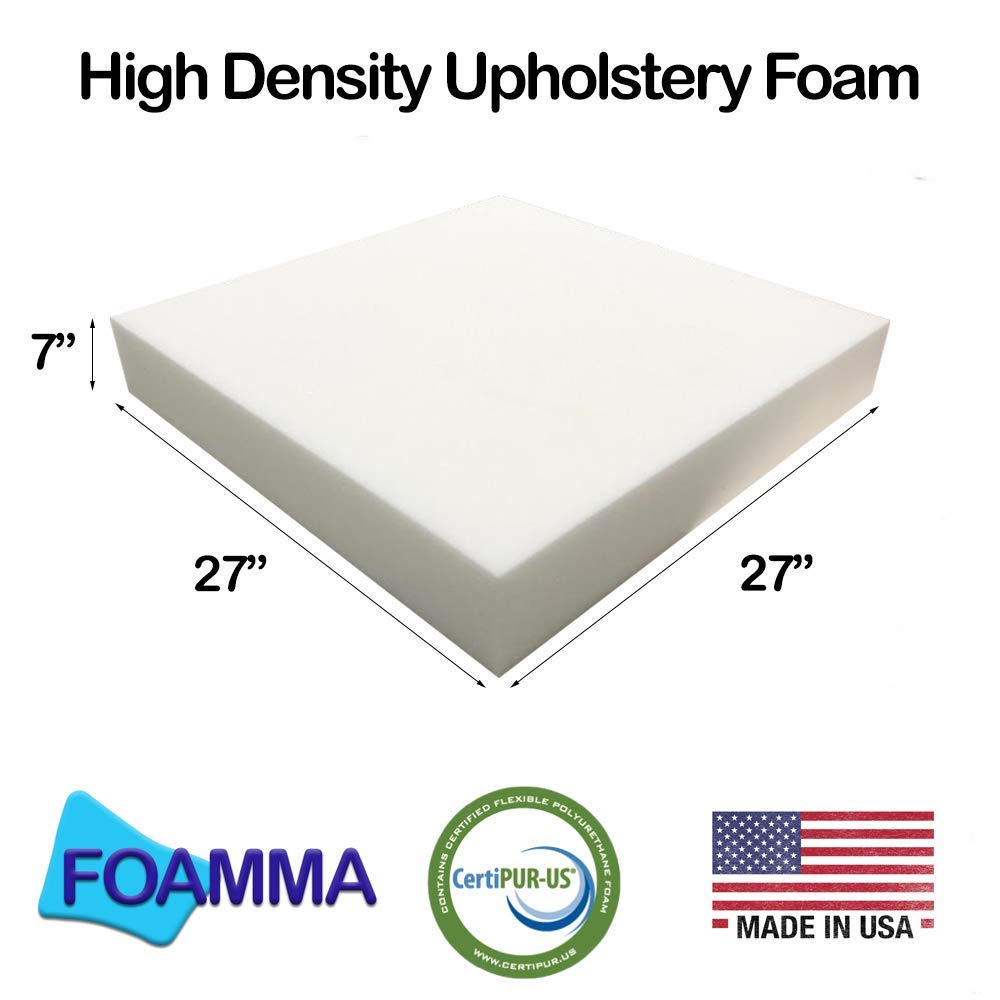 Upholstery Foam Cushion Sheet- 6\"x30\"x72\"-High Density Support-Premium...