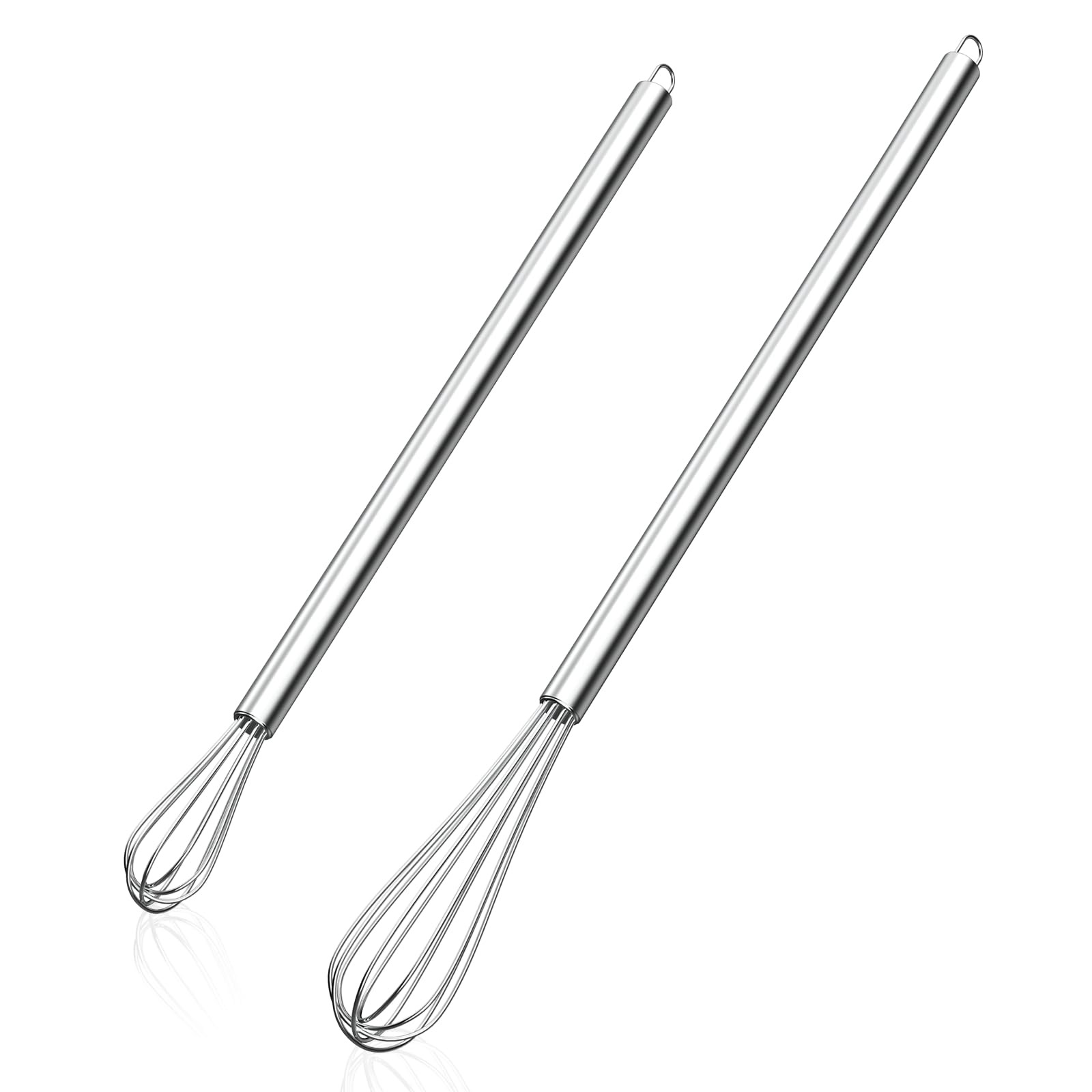 NileHome Mini Whisks Stainless Steel Whisk Set 9" 11" Kitchen Small Wisk Balloon Wire Tiny Whisks for Cooking, Whisking, Blending, Beating, Stirring 2 Pack โ image 1