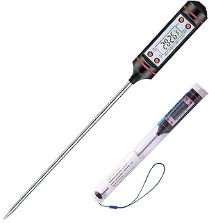 COOLAPA Kitchen Thermometer,Food Thermometer,Food Cooking Thermometer,Meat Thermometer,Long Probe Digital Instant Read Meat Thermometer for Grilling Smoker BBQ Kitchen Thermometer