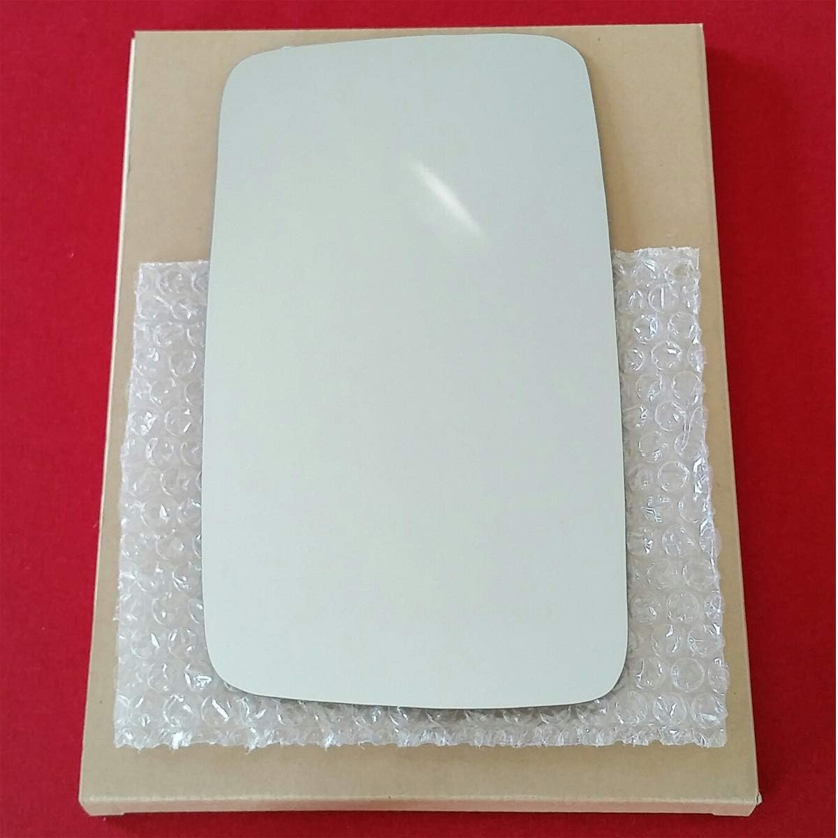 Mirror Glass + Full Size Adhesive Pad for 2003-2006 Dodge Sprinter 2500 Driver Side Replacement (2003 2004 2005 2006 03 04 05 06)