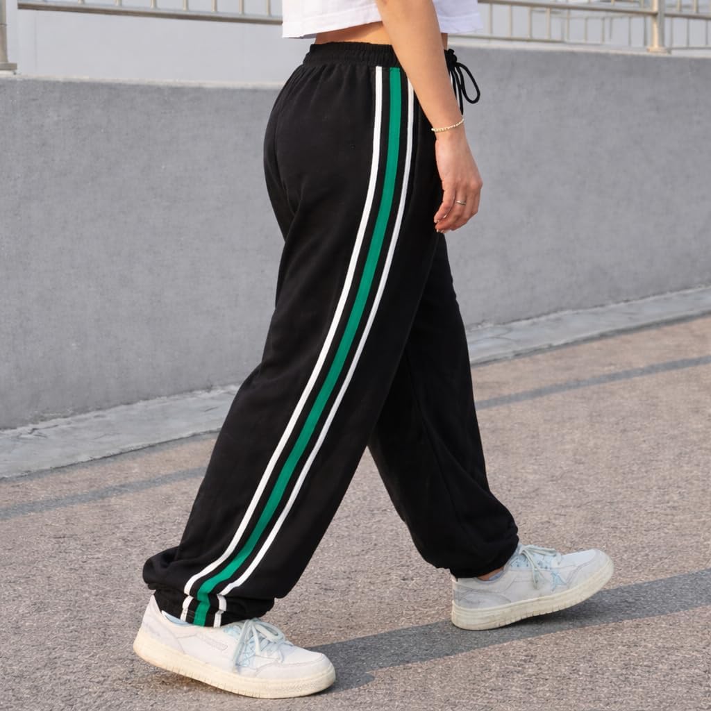 Men's & Women Wide-Leg Sweatpants Oversized Baggy Lightweight Lounge Open Bottom Athletic Workout Pants