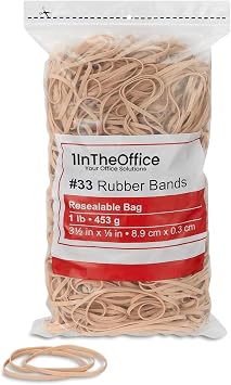 1InTheOffice Rubber Bands #33, 1 lb. Bag, 640/Pack