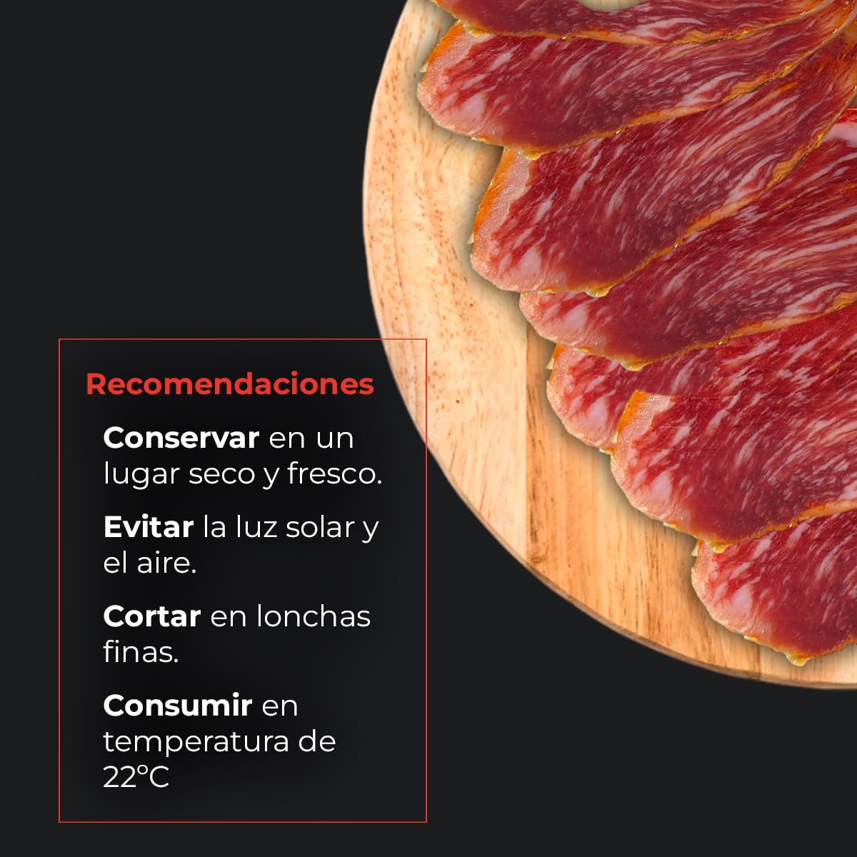 Lomo de Cebo Ibérico Raza 50% Ibérica Certificado - Elaboración Tradicional - Curación Natural - Envasado al Vacío - Pieza de 450-500 g - Nieto Martín