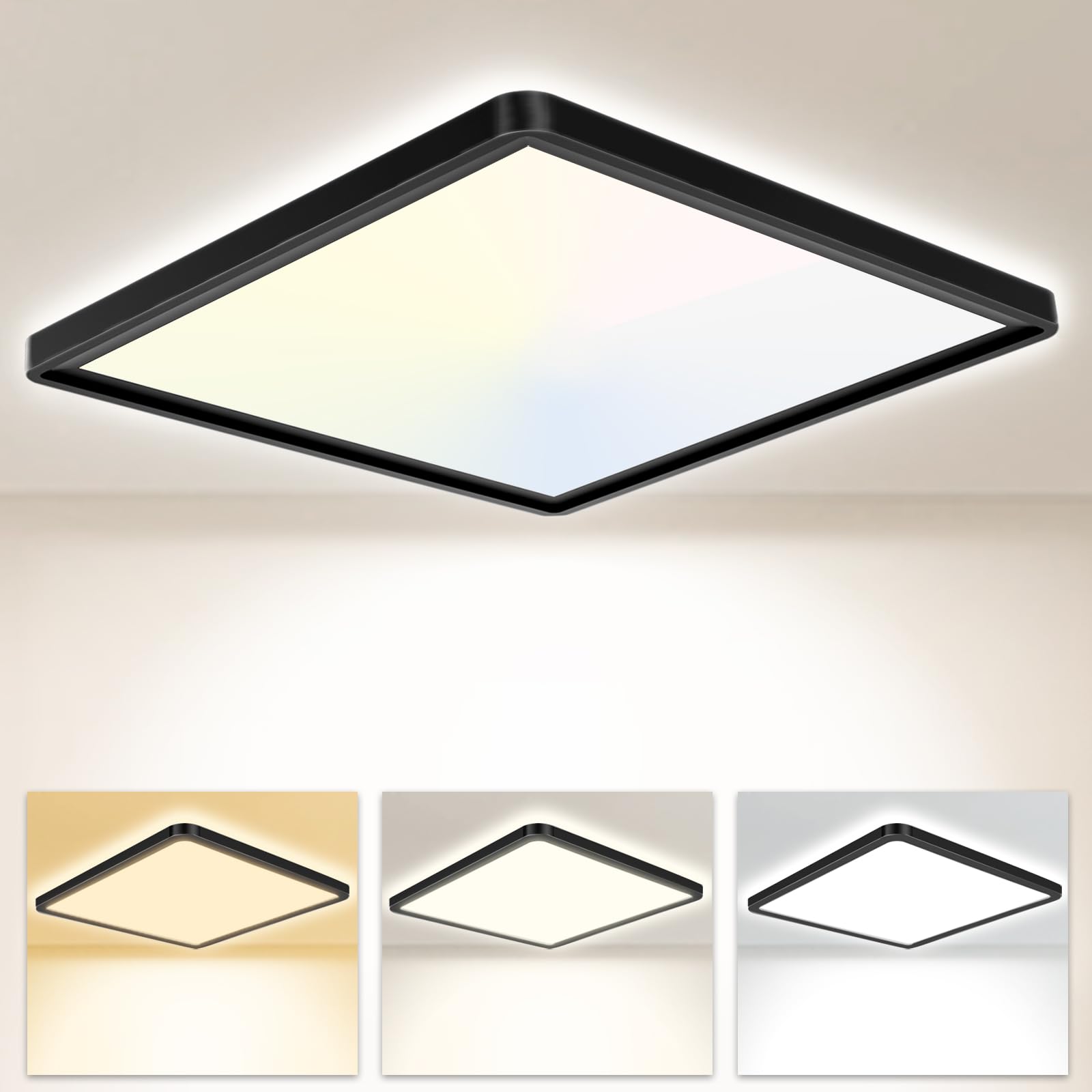 Seruno X LED Deckenleuchte 24W 6000K/4000K/3000K
