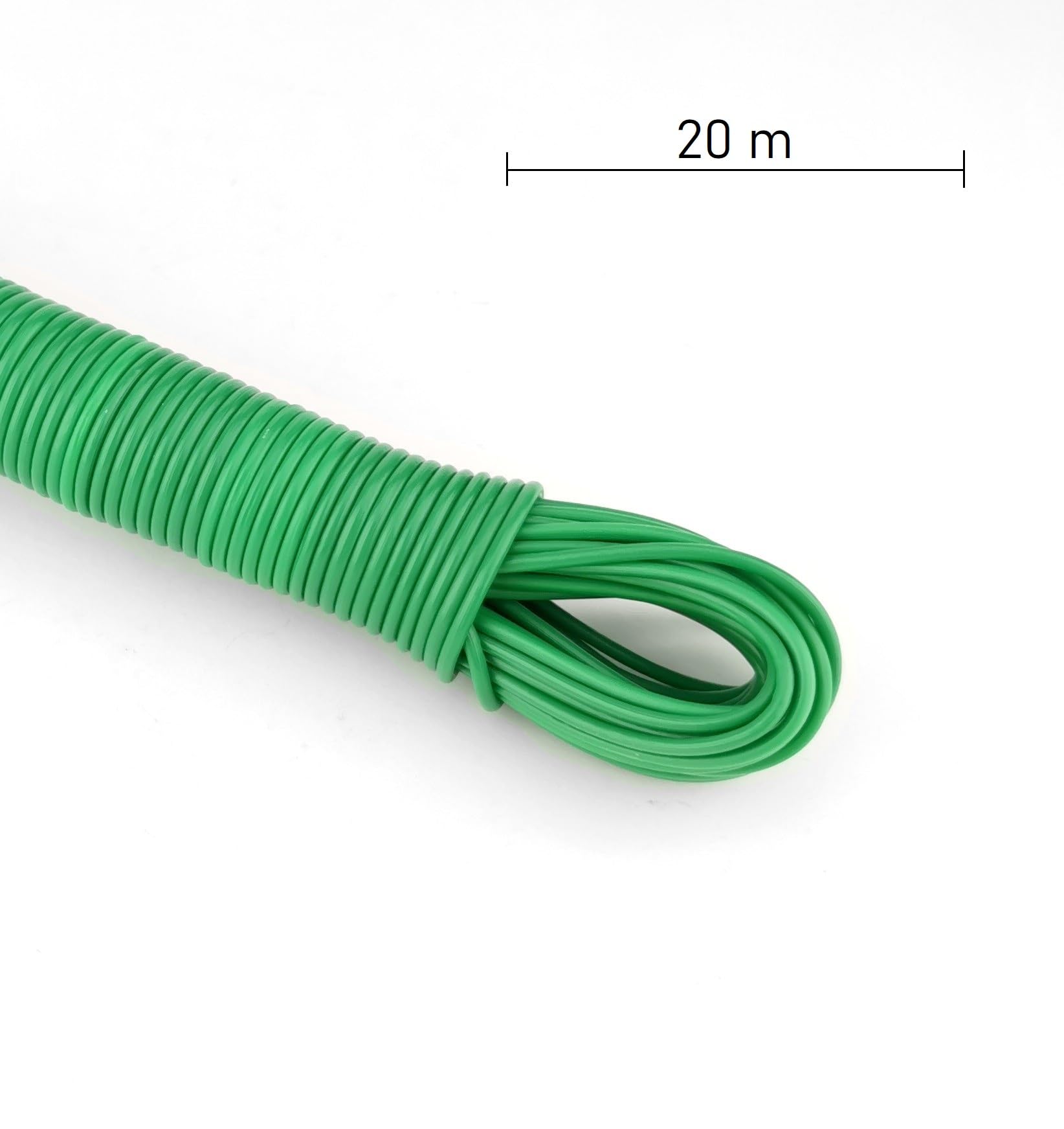 Filo Stendibiancheria 20m - Resistente, Rivestito PVC, Per Esterno E Interno, Verde - Foto 8