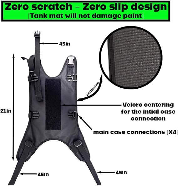 TankMate a Universal Gas Tank Mounted Motorcycle Dog Carrier for Small to Medium Size Dogs, scratchless Non-Slip Design, Waterproof Exterior, Velvet Lined Interior, Safe pet Transport