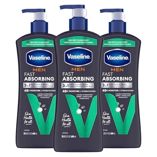 Vaseline Men's Healing Moisture Hand & Body Lotion For Dry