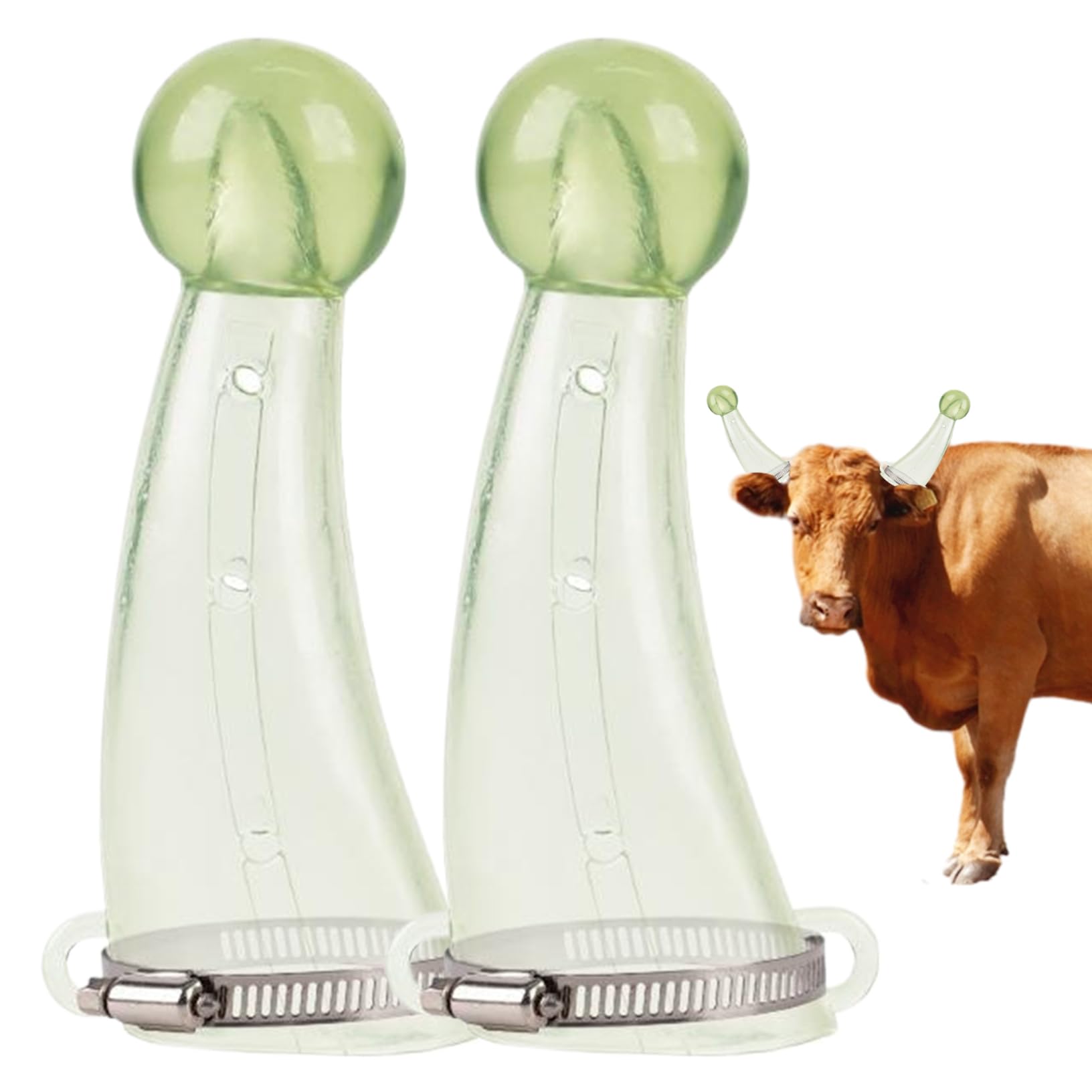 Cornes de chèvre, 1 paire de cows protector protecteur anti-combinaison en silicone en silicone cache corne avec pince pour la maison