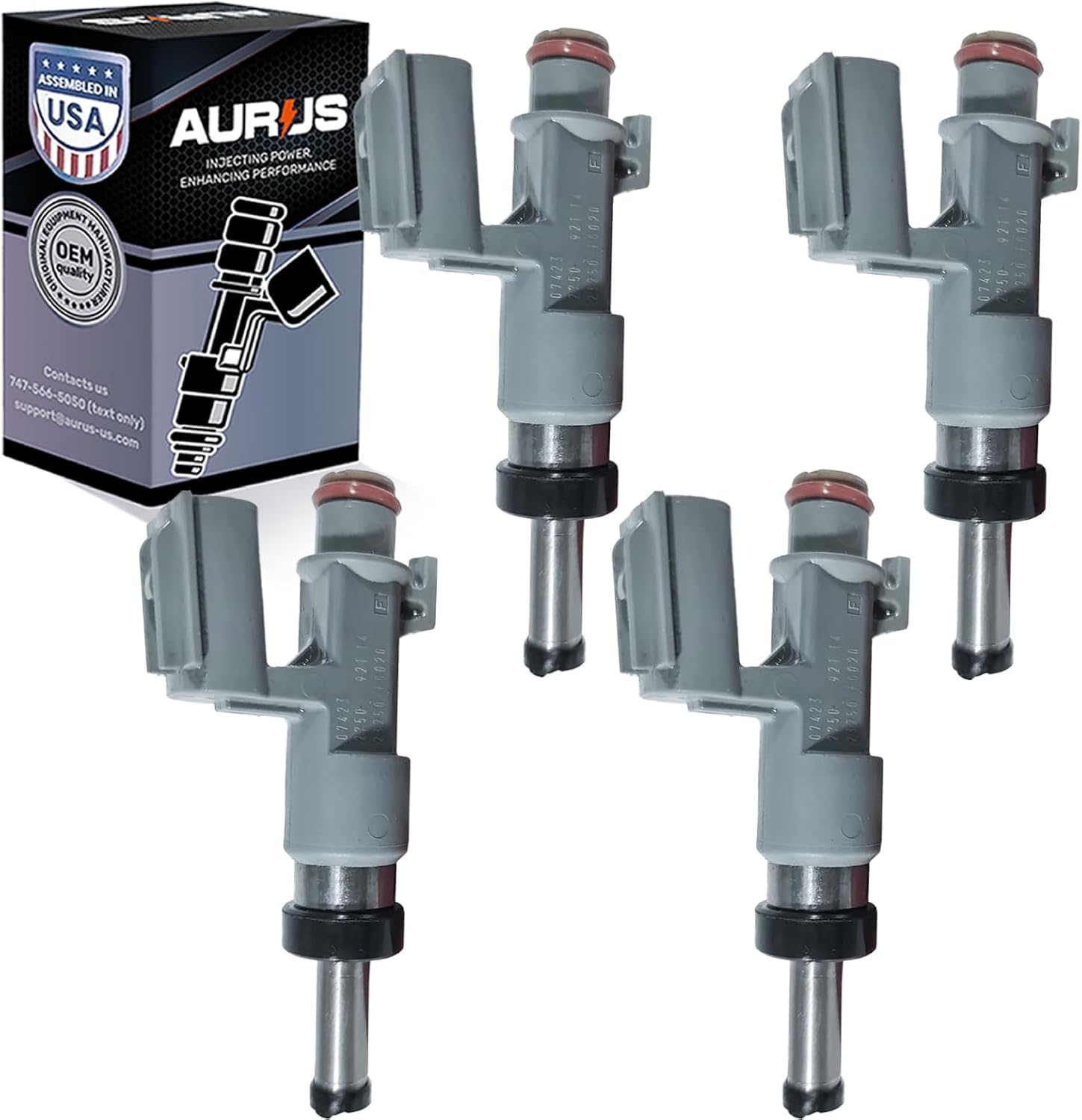 AURUS 4-Piece Fuel Injector Set for 2.5L Toyota Engines