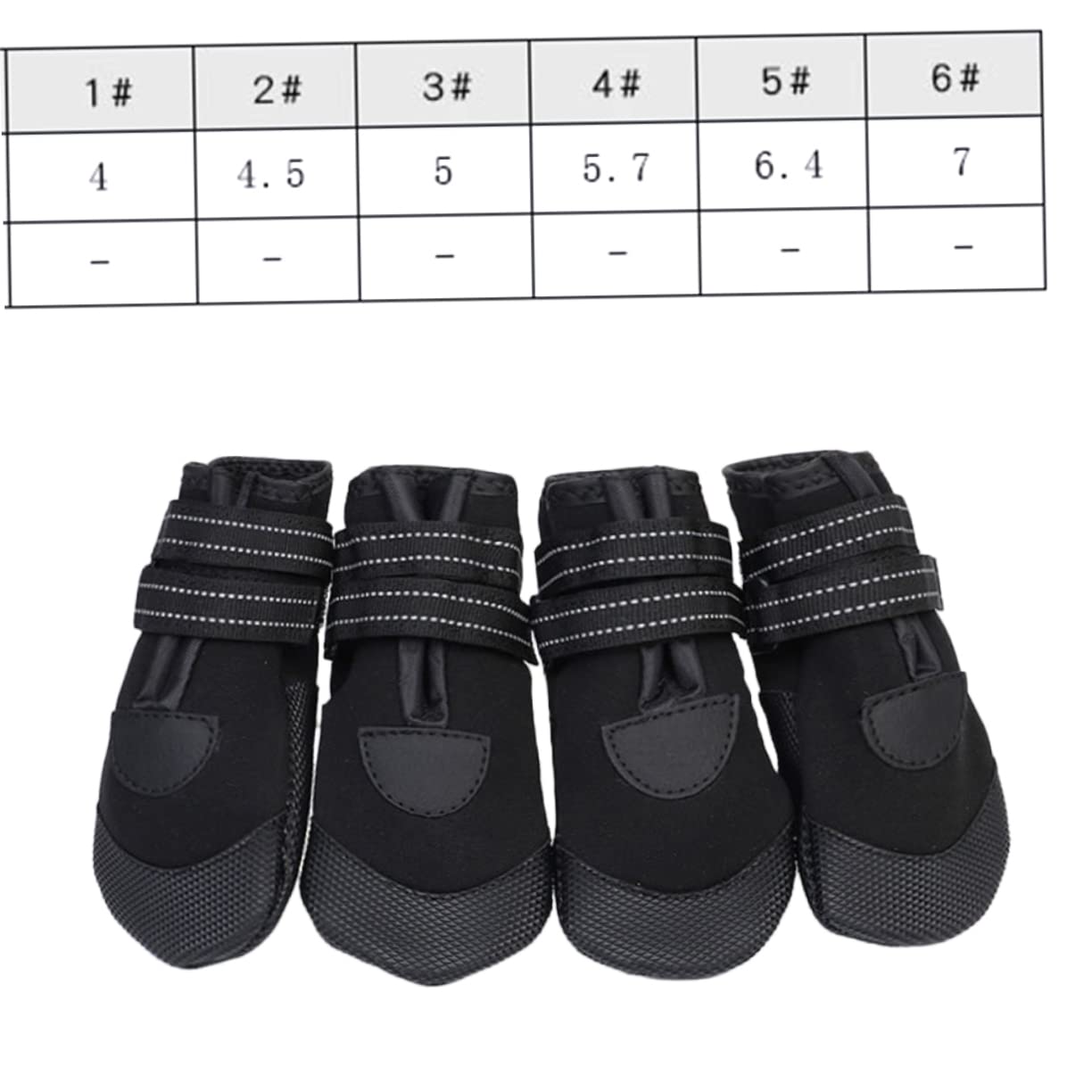 Supvox 8stücke Winter-warm Pet Dog Schuhe wasserdichte Und rutschfeste Boots Mit Reflektoren Für Kleine Mittlere Hunde Für Und Pfotenschutz