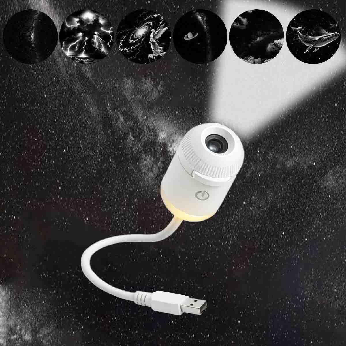Amazon.co.jp: USB星空プロジェクションライト 、360度回転星空ライト