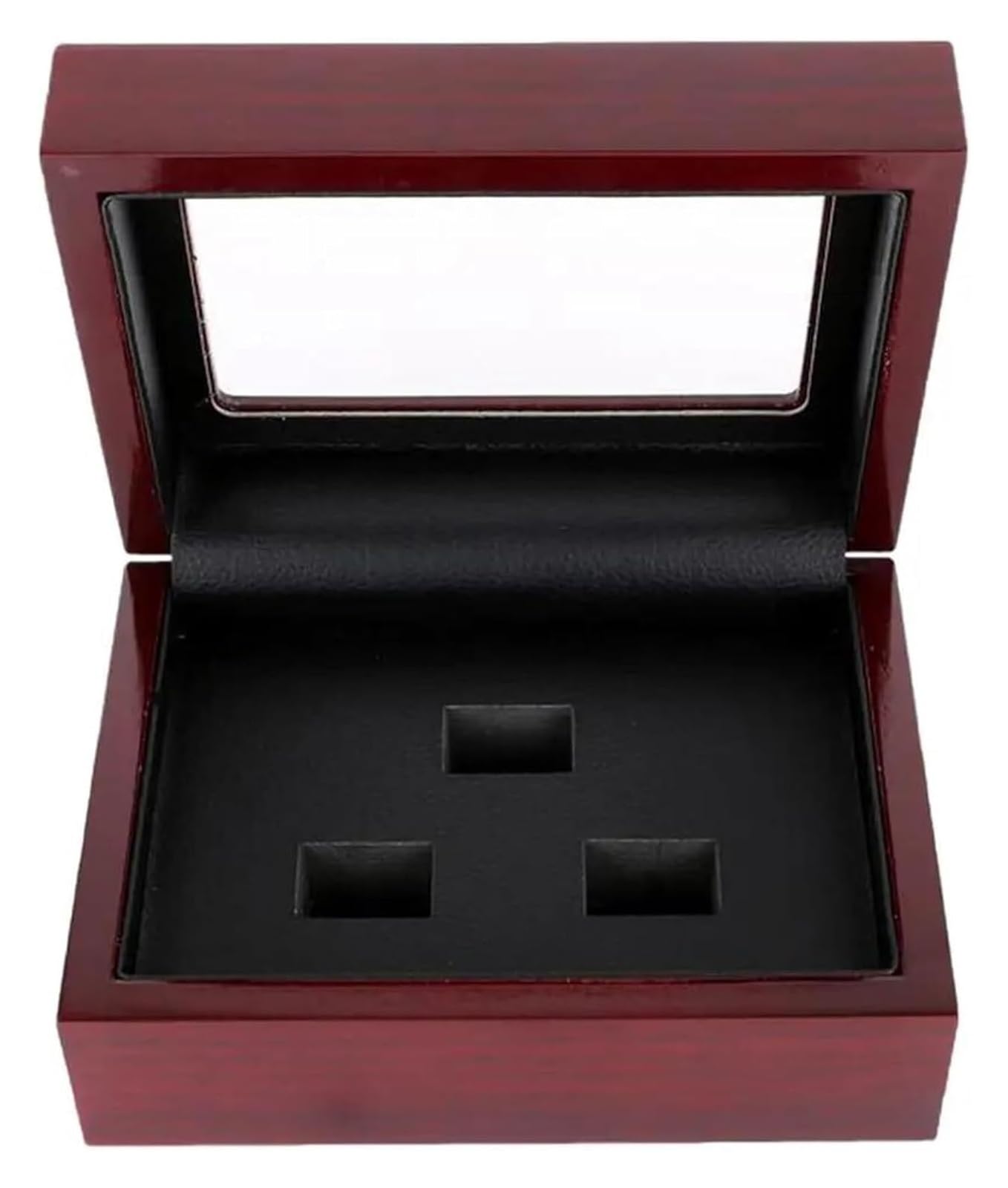 Organizer do pudełek na biżuterię Solidny drewniany organizer do pudełek Przenośny 12x16x7cm Etui z 2-6 otworami Mistrzostwa sportowe Pierścień Wyświetlacz Kolekcja Pudełko do przechowywania kolczyków