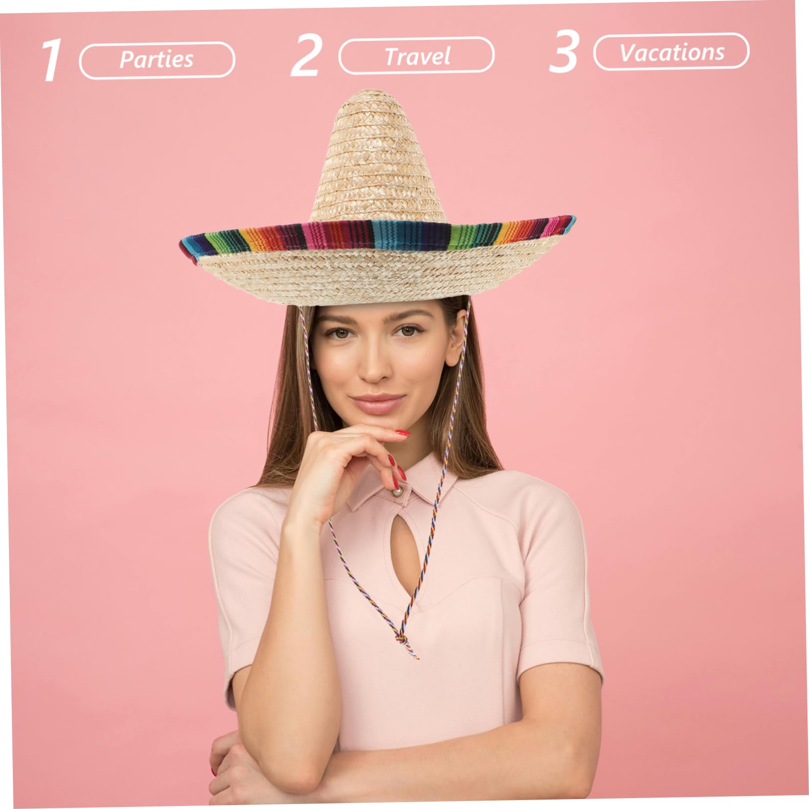 Ipetboom Sombrero De Mexicano con Disfraces y Celebraciones Accesorio para Cinco De Mayo Temáticos