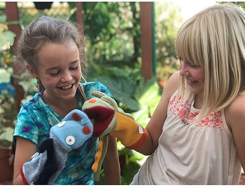 Miniatura 4 de Cate and Levi Pretty Dog - Marioneta de mano con boca movible, fabricada en Canadá, forro polar ecológico, marionetas para iglesia