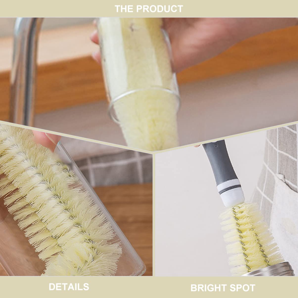 Didiseaon 3pezzi Per La Bottiglie e Tazze Shaped Per Borracce e Utensili Design Appeso Per Facile Stoccaggio e Decontaminazione